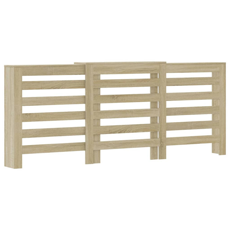 VIDAXL -Radiatorkonstruktion 205x21.5x83.5 cm verarbeitetes Holz Sonoma Eiche Farbe