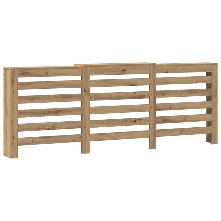 VIDAXL -Radiatorkonstruktion 205x21.5x83.5 cm verarbeitete Holzhandwerker -Eiche