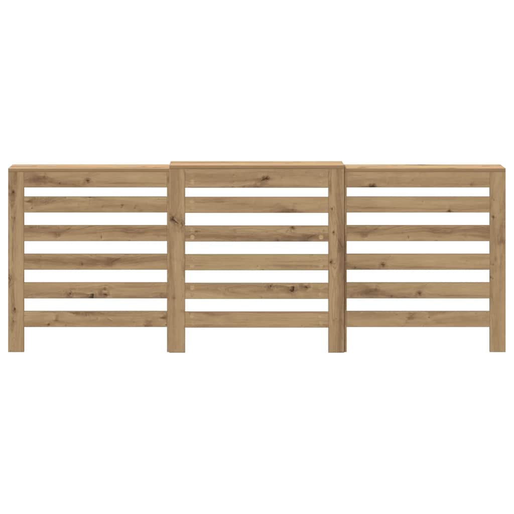 VIDAXL -Radiatorkonstruktion 205x21.5x83.5 cm verarbeitete Holzhandwerker -Eiche