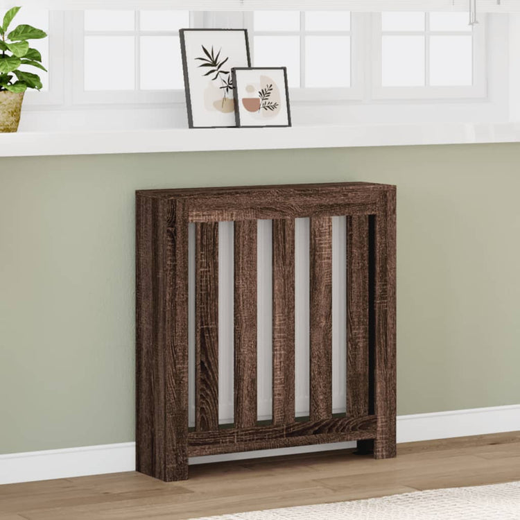 Vidaxx-Heizkörpergehäuse 78x20x82 cm, Holzwerkstoff, braune Eiche