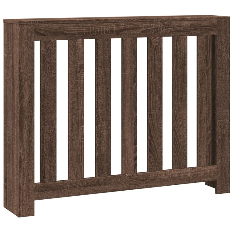 Vidaxx Heizkörperverkleidung 104x20x82 cm Holzwerkstoff, braune Eiche