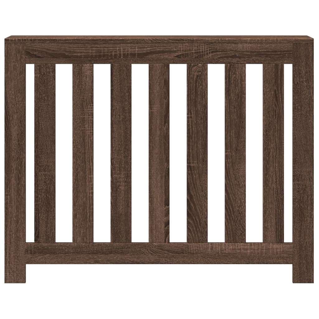 Vidaxx Heizkörperverkleidung 104x20x82 cm Holzwerkstoff, braune Eiche