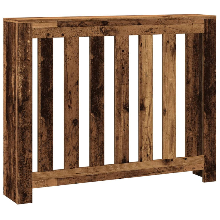 VIDAXL -Radiatorkonstruktion 104x20x82 cm verarbeitetes Holz altes Holz