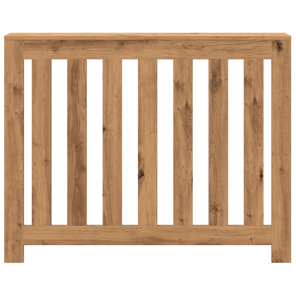 Vidaxx-Heizkörpergehäuse 104 x 20 x 82 cm, handgefertigtes Holz, handwerkliche Eichenfarbe