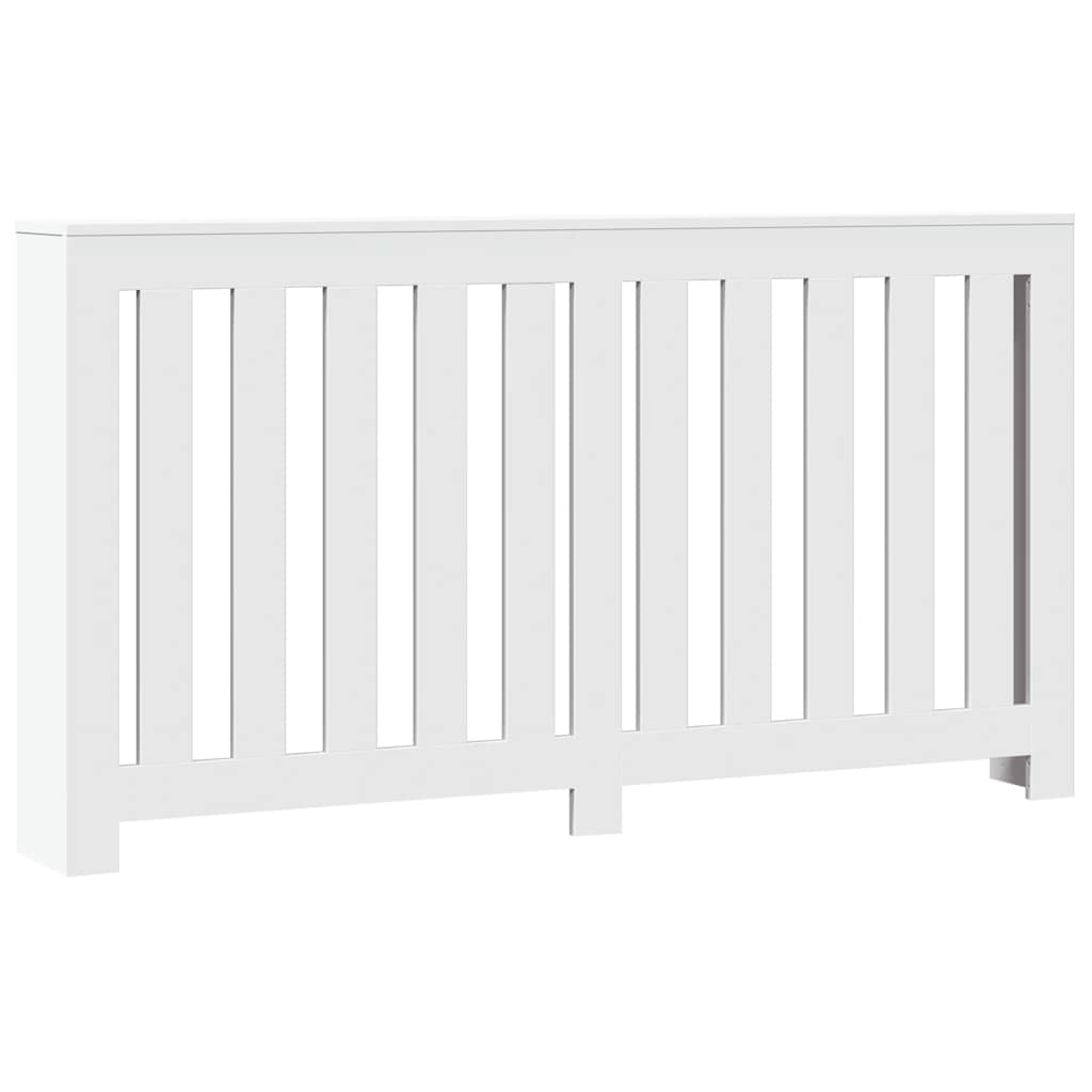 VIDAXL -Radiatorkonstruktion 149x20x82 cm verarbeitetes Holz weiß