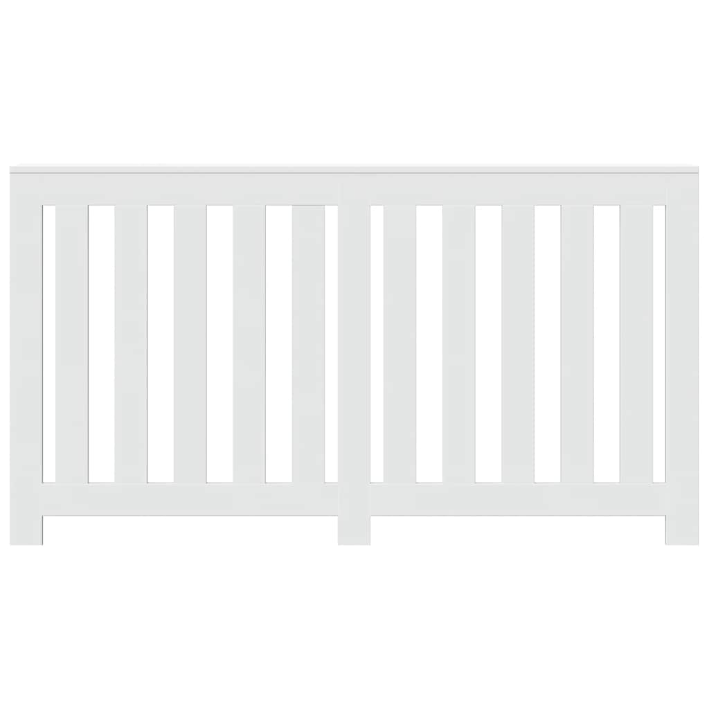 VIDAXL -Radiatorkonstruktion 149x20x82 cm verarbeitetes Holz weiß