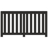 VIDAXL -Radiatorkonstruktion 149x20x82 cm verarbeitetes Holzschwarz