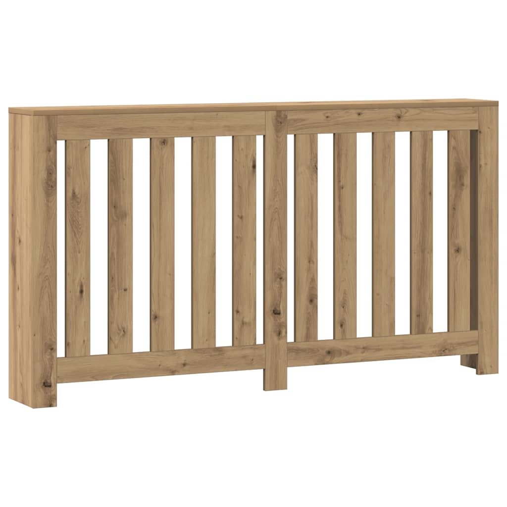 Vidaxx-Heizkörpergehäuse 149 x 20 x 82 cm, handgefertigtes Holz, handwerkliche Eichenfarbe