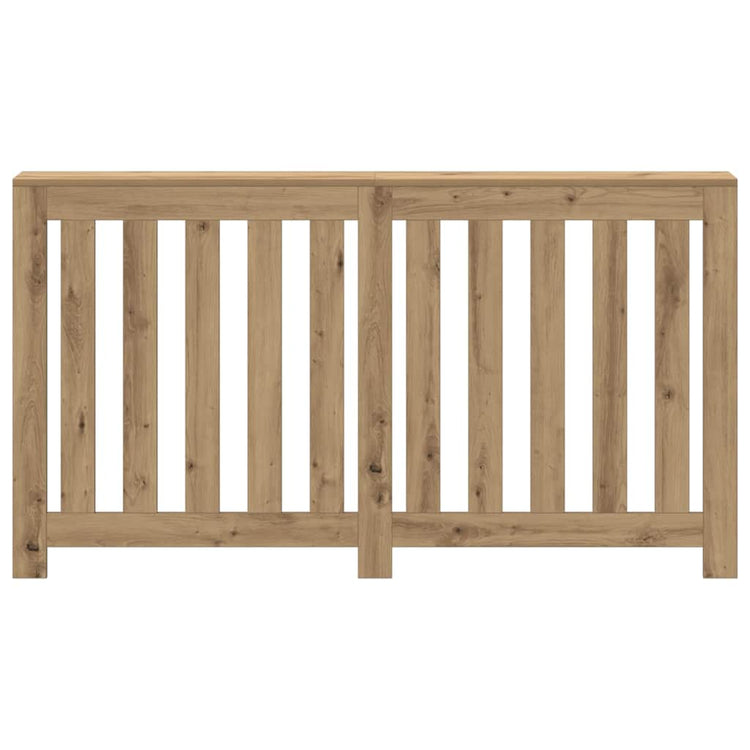 Vidaxx-Heizkörpergehäuse 149 x 20 x 82 cm, handgefertigtes Holz, handwerkliche Eichenfarbe