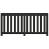VIDAXL -Radiatorkonstruktion 175x20x82 cm verarbeitetes Holzschwarz