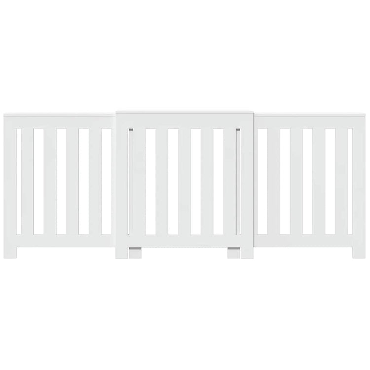 VIDAXL -Radiatorkonstruktion 205x21.5x83.5 cm verarbeitetes Holz weiß