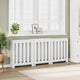 VIDAXL -Radiatorkonstruktion 205x21.5x83.5 cm verarbeitetes Holz weiß