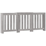 VIDAXL -Radiatorkonstruktion 205x21.5x83.5 cm verarbeiteter Holzgrau Sonoma -Eiche - afbeelding 2