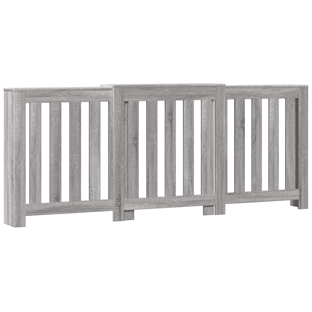 VIDAXL -Radiatorkonstruktion 205x21.5x83.5 cm verarbeiteter Holzgrau Sonoma -Eiche