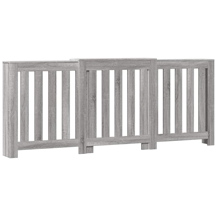 VIDAXL -Radiatorkonstruktion 205x21.5x83.5 cm verarbeiteter Holzgrau Sonoma -Eiche