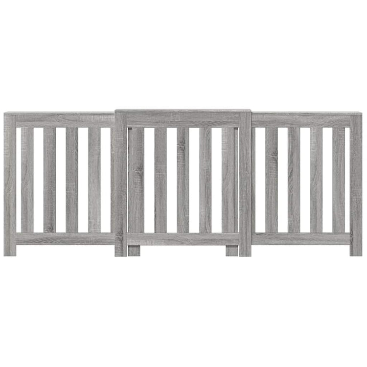VIDAXL -Radiatorkonstruktion 205x21.5x83.5 cm verarbeiteter Holzgrau Sonoma -Eiche