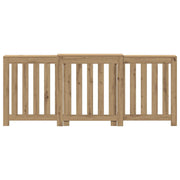 Vidaxx-Heizkörpergehäuse 205 x 21,5 x 83,5 cm, handgefertigtes Holz, handwerkliche Eiche - afbeelding 3