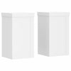 VIDAXL -Anlagenstandards 2 PCs 10x10x18 cm verarbeitetes Holz weiß