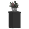 VIDAXL -Anlagenstandards 2 PCs 10x10x18 cm verarbeitetes Holz schwarz