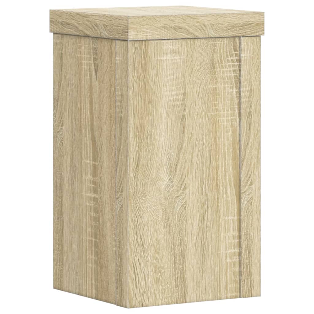 VIDAXL -Anlagenstandards 2 PCs 10x10x18 cm verarbeitetes Holz Sonoma Eiche