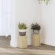 VIDAXL -Anlagenstandards 2 PCs 10x10x18 cm verarbeitetes Holz Sonoma Eiche