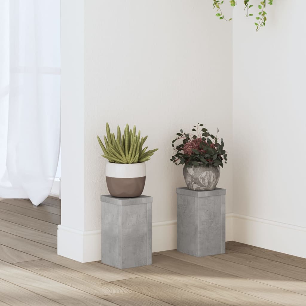 VIDAXL -Anpflanzung 2 PCs 10x10x18 cm verarbeiteter Holzbetonpreis