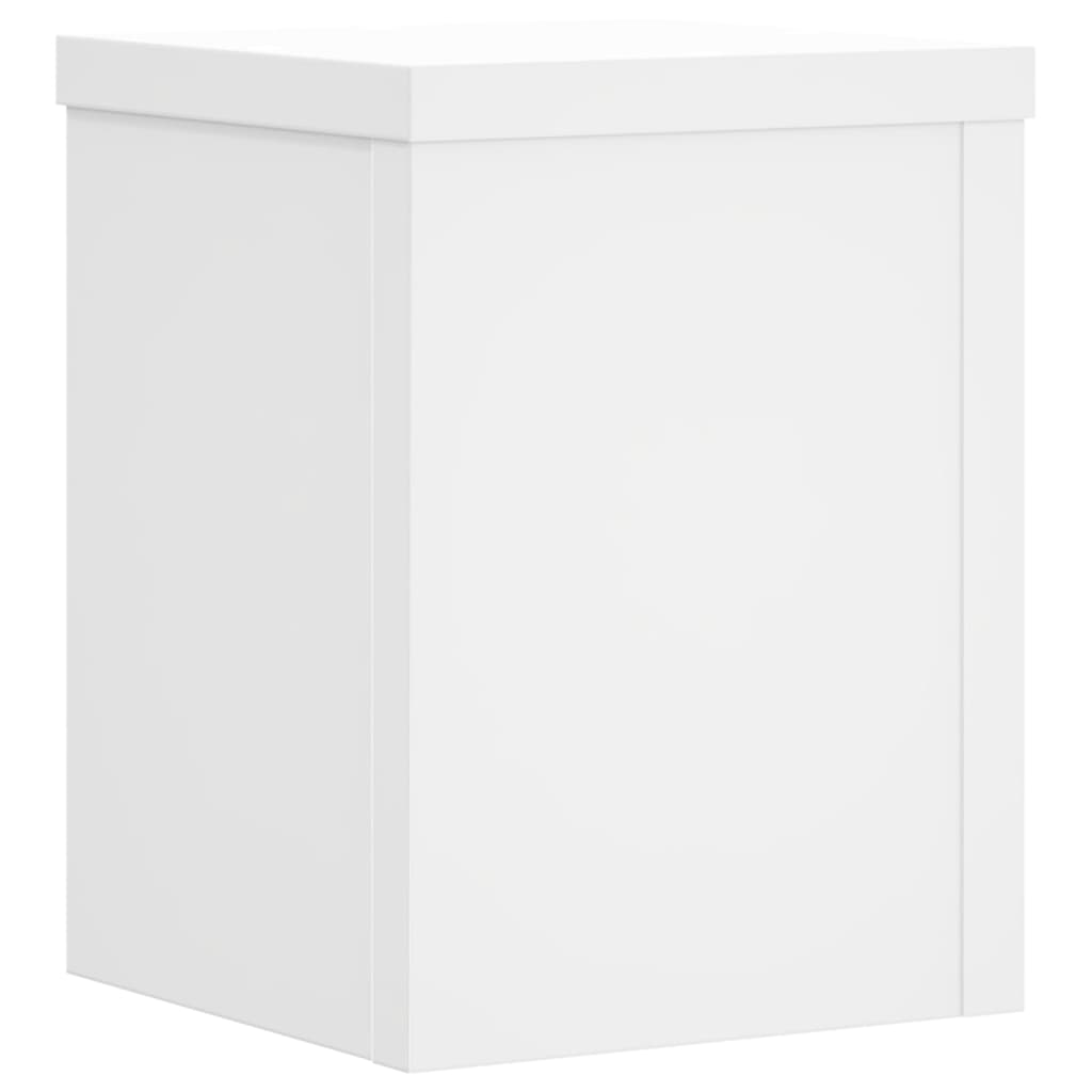 VIDAXL -Pflanzenstandards 2 ST 15x15x20 cm verarbeitetes Holz weiß