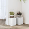 VIDAXL -Pflanzenstandards 2 ST 15x15x20 cm verarbeitetes Holz weiß