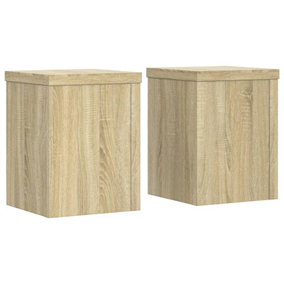 VIDAXL -Pflanzenstandards 2 ST 15x15x20 cm verarbeitetes Holz Sonoma Eiche