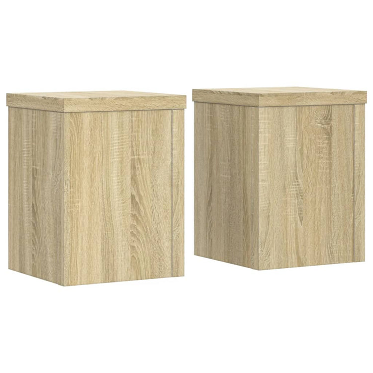 VIDAXL -Pflanzenstandards 2 ST 15x15x20 cm verarbeitetes Holz Sonoma Eiche