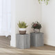 VIDAXL -Anlagenstandards 2 PCs 15x15x20 cm verarbeitetes Holzgrau Sonoma