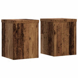 VIDAXL -Pflanzenstandards 2 ST 15x15x20 cm verarbeitetes Holz Oldholz gefärbt - afbeelding 2