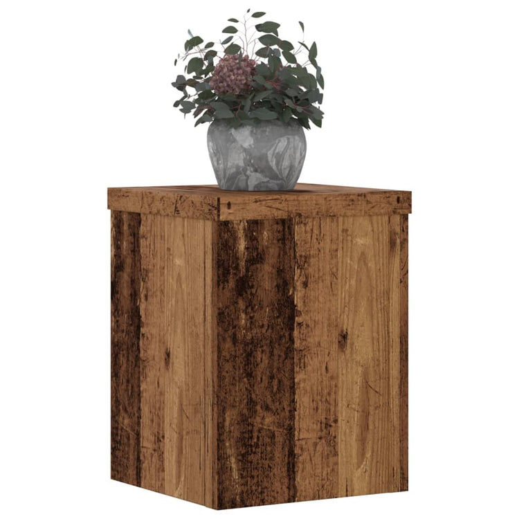 VIDAXL -Pflanzenstandards 2 ST 15x15x20 cm verarbeitetes Holz Oldholz gefärbt