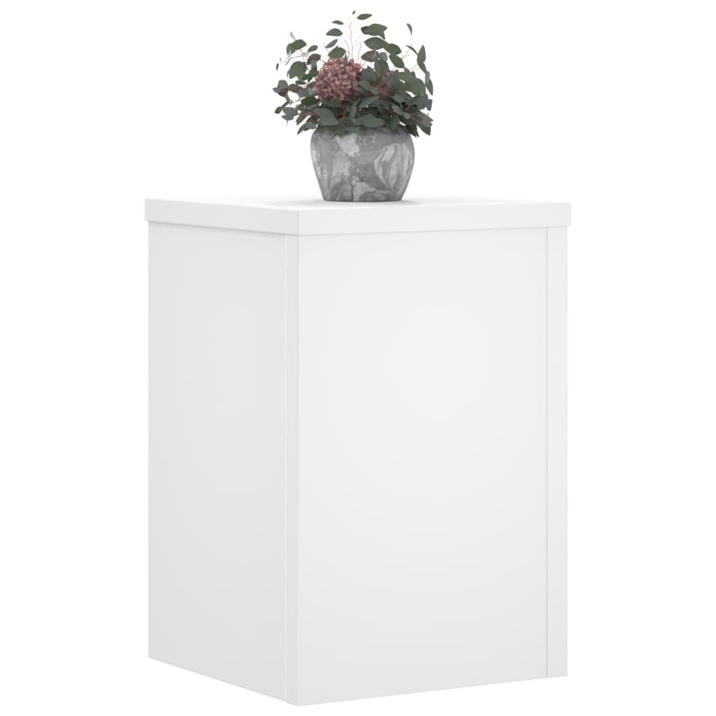 VIDAXL -Pflanzenstandards 2 ST 20x20x30 cm verarbeitetes Holz weiß