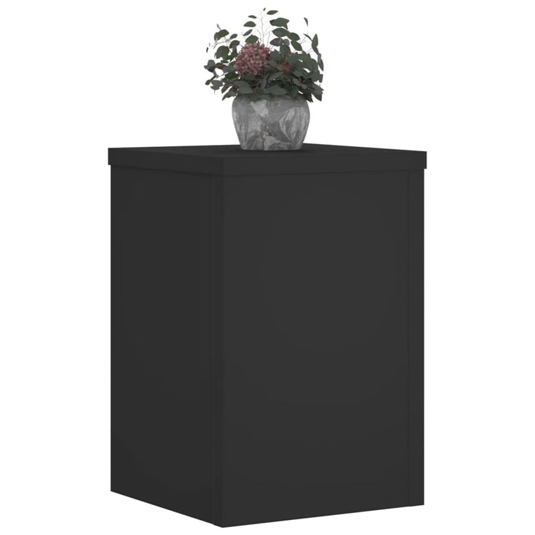 VIDAXL -Pflanzenstandards 2 ST 20x20x30 cm verarbeitetes Holzschwarz schwarz
