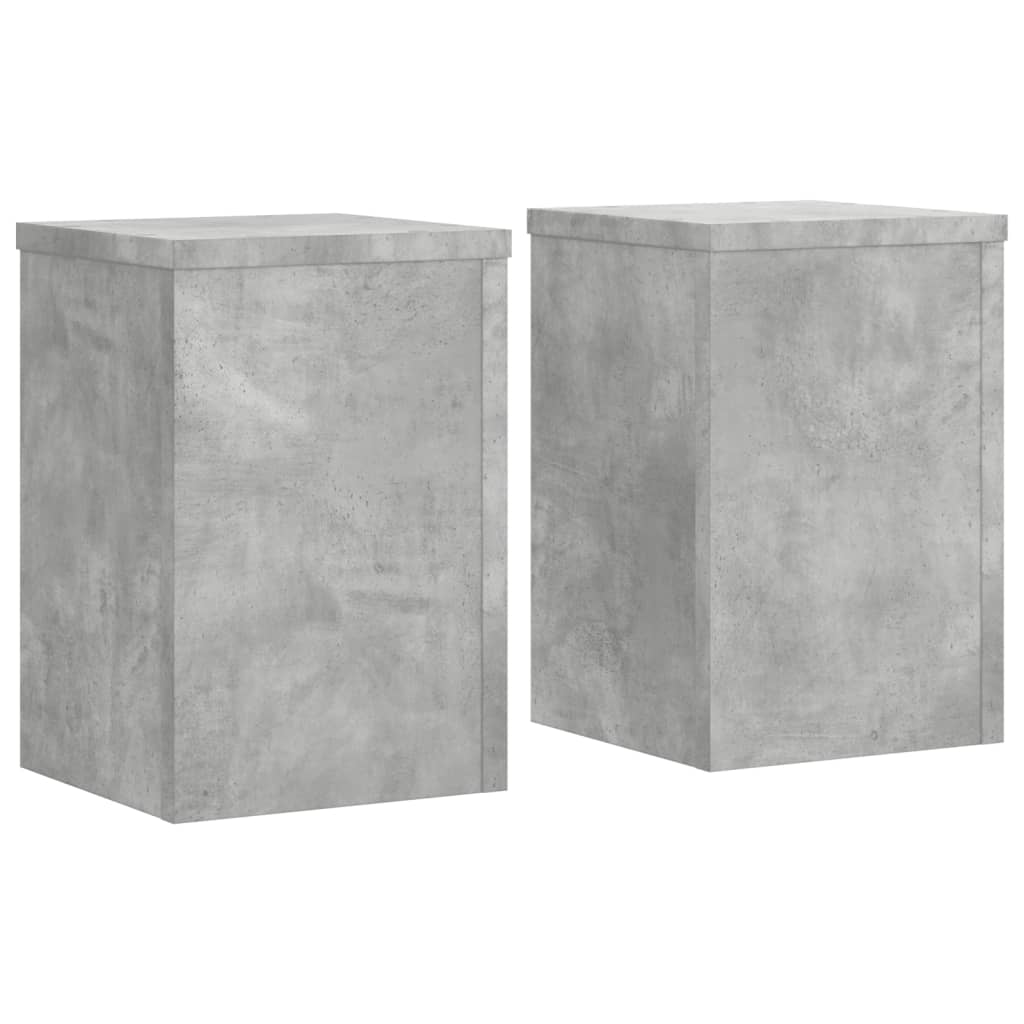 VIDAXL -Anlagenstandards 2 ST 20x20x30 cm verarbeitete Holzbetongrijs