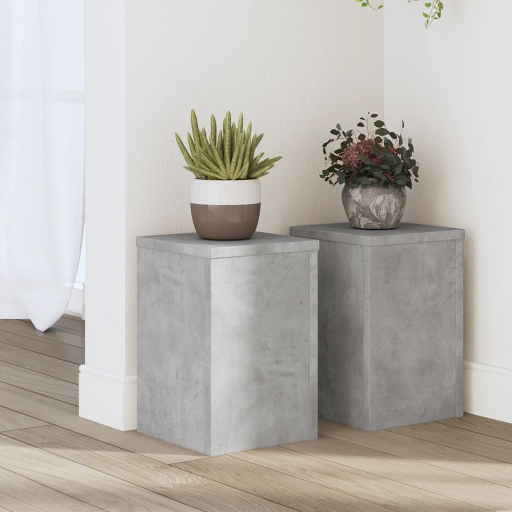 VIDAXL -Anlagenstandards 2 ST 20x20x30 cm verarbeitete Holzbetongrijs