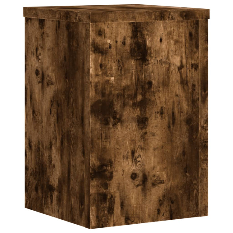 VIDAXL -Pflanzenstandards 2 ST 20x20x30 cm Propertiertes Holzgeräuchchen -Eiche