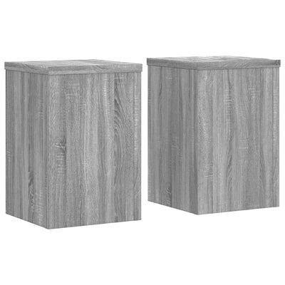 VIDAXL -Pflanzenstandards 2 ST 20x20x30 cm verarbeitetes Holzgrau Sonoma