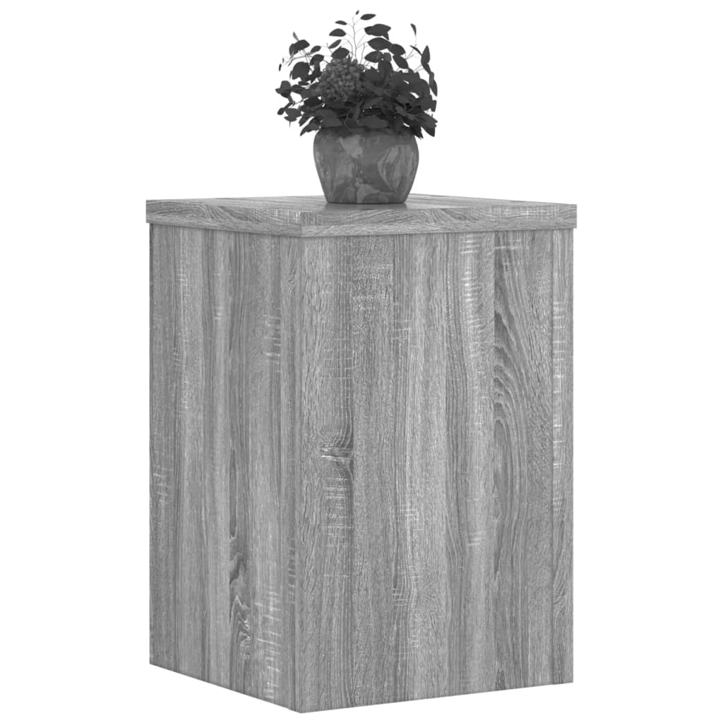 VIDAXL -Pflanzenstandards 2 ST 20x20x30 cm verarbeitetes Holzgrau Sonoma