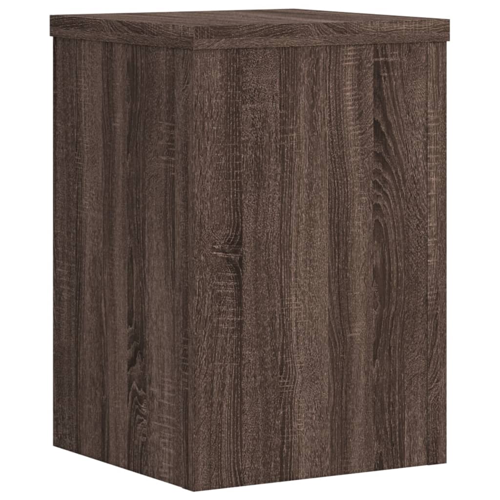 VIDAXL -Pflanzenstandards 2 ST 20x20x30 cm verarbeitete Holzbraune Eiche