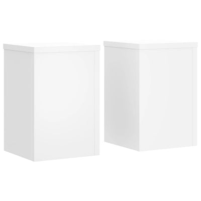 VIDAXL -Pflanzenstandards 2 ST 25x25x35 cm verarbeitetes Holz weiß