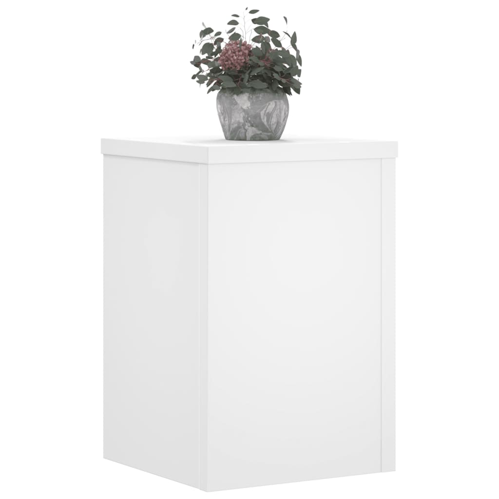 VIDAXL -Pflanzenstandards 2 ST 25x25x35 cm verarbeitetes Holz weiß