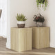 VIDAXL -Pflanzenstandards 2 ST 25x25x35 cm verarbeitetes Holz Sonoma Oak