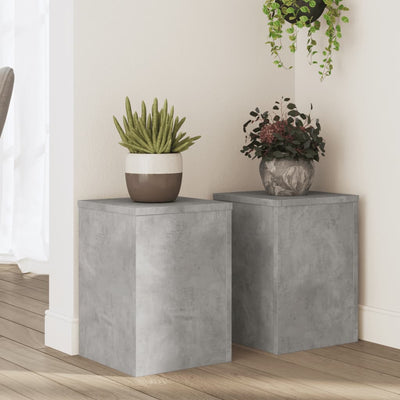 VIDAXL -Pflanzständer 2 ST 25x25x35 cm verarbeitete Holzbetonglijs