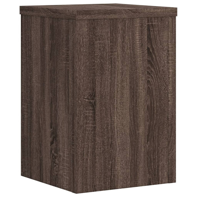 VIDAXL -Pflanzenstandards 2 ST 25x25x35 cm verarbeitete Holzbraune -Eiche