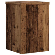 Vidaxl Pflanzständer 2 ST 25x25x35 cm verarbeitetes Holz altes Holzfarbe - afbeelding 3