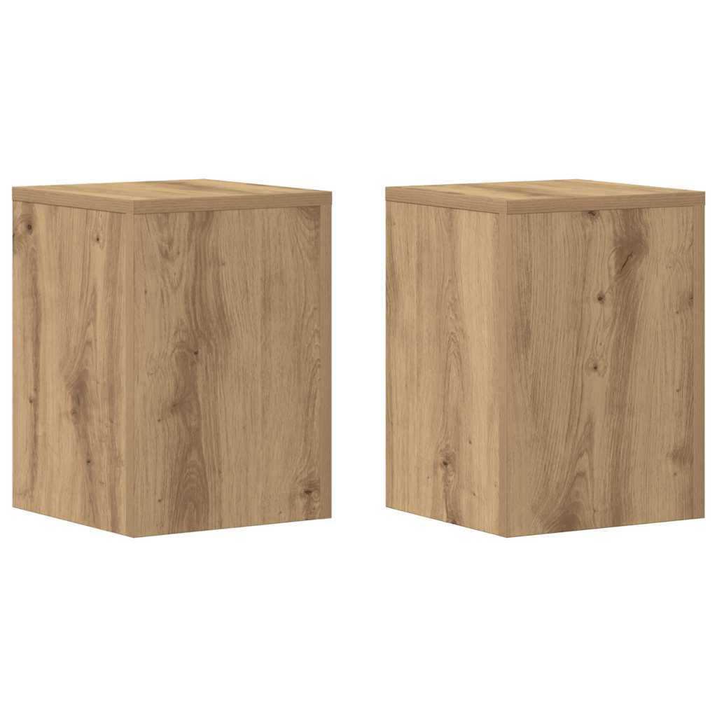 Vidaxx Pflanzenständer 2 Stück 25x25x35 cm Holz handwerkliche Eiche