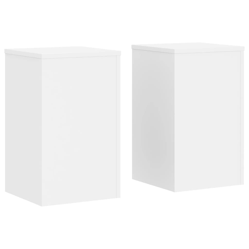 VIDAXL -Pflanzenstandards 2 ST 30x30x50 cm verarbeitetes Holz weiß