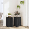 VIDAXL -Anlagenstandards 2 PCs 30x30x50 cm verarbeitetes Holz schwarz